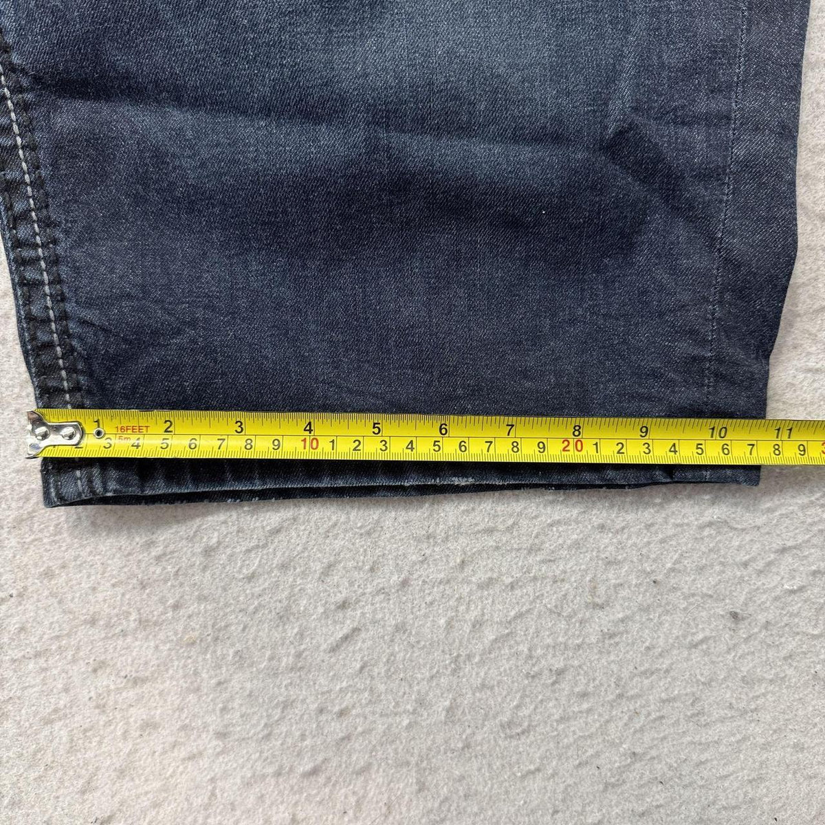 Vintage Y2K 2000's Rock Revival Dark Wash Baggy Denim Shorts