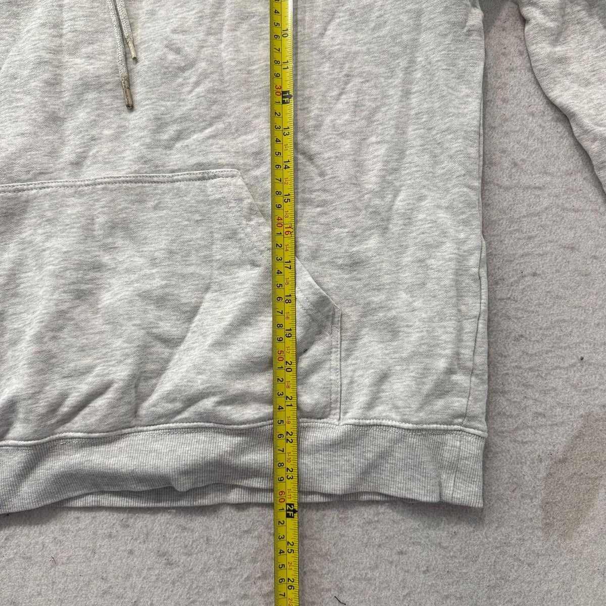 Vintage Y2K 2000's Heather Grey Oversized Faded Blank Hoodie