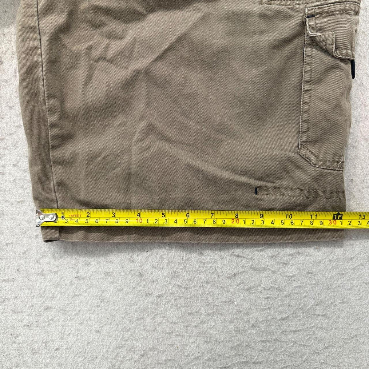 Vintage Y2K 2000's Faded Glory Khaki Baggy Faded Cargo Shorts