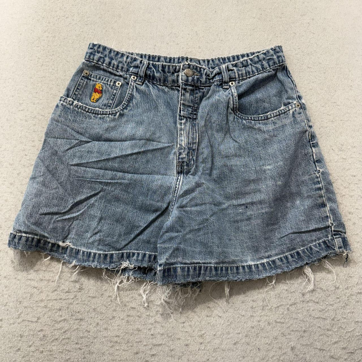 Vintage Y2K 2000's Walt Disney World Faded Distressed Denim Shorts