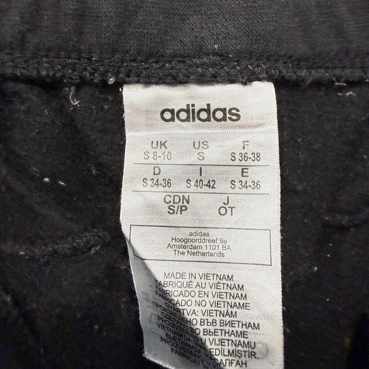 Vintage Y2K 2000's Adidas Black Baggy Track Pants