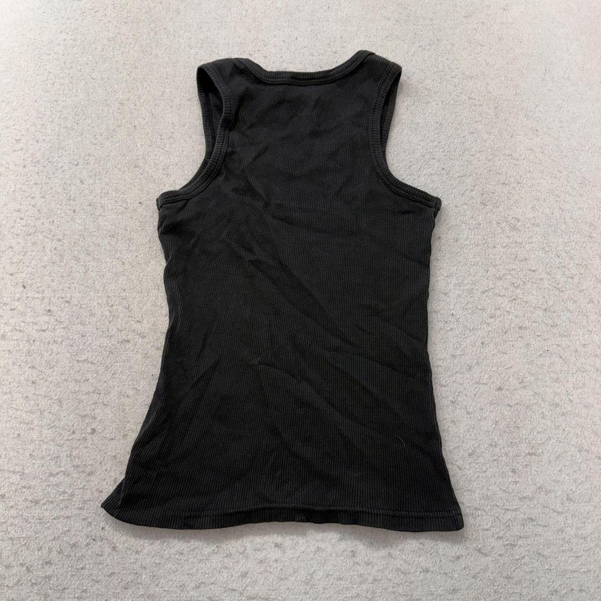Vintage Y2K 2000's Women's Black Graphic Rhinestone Jamaica Tank Top