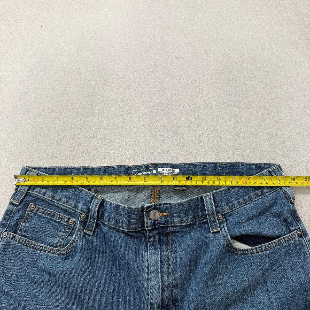 Vintage Y2K 2000's Carhartt Faded Baggy Distressed Jeans