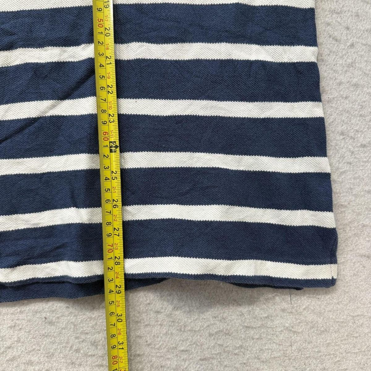 Vintage Y2K 2000's American Eagle Navy Striped Rugby Polo