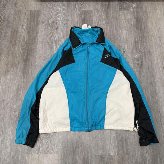 Vintage 90s Nike Blue Colorblock Oversized Windbreaker Jacket
