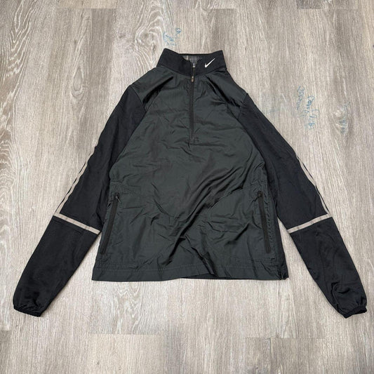 Vintage Y2K 2000's Women's Nike Black Zip Up Windbreaker Jacket