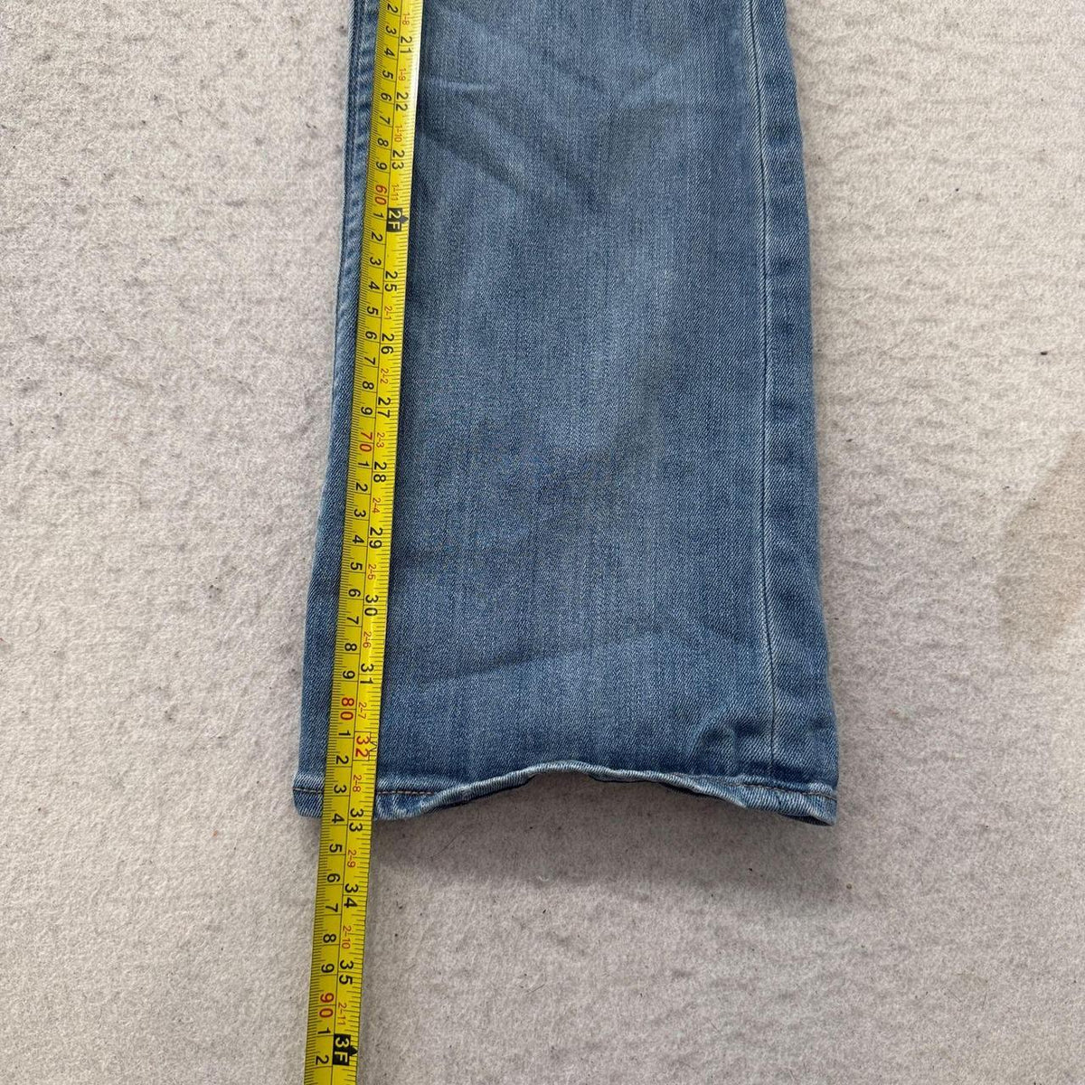 Vintage Y2K 2000's Women's Express Faded Bootcut Distressed Jeans
