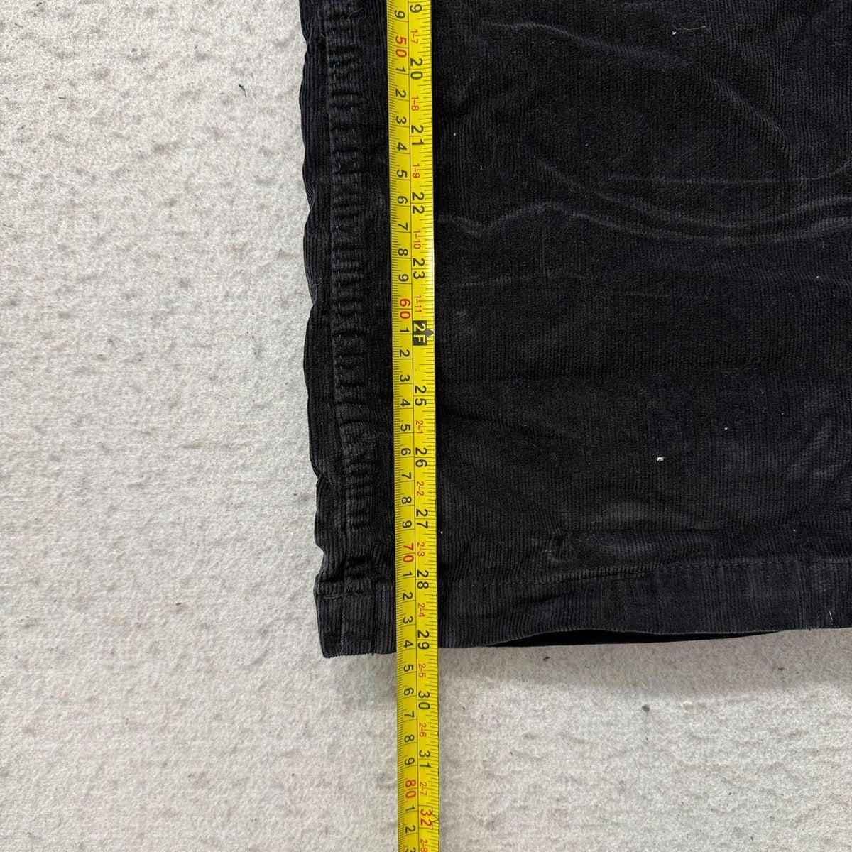 Vintage Y2K 2000's Women's Black Open Leg Corduroy Pants