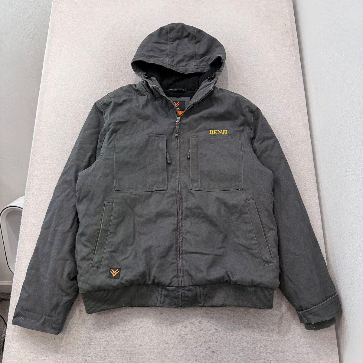 Vintage Y2K 2000's HAWX Charcoal Grey Faded Work Jacket