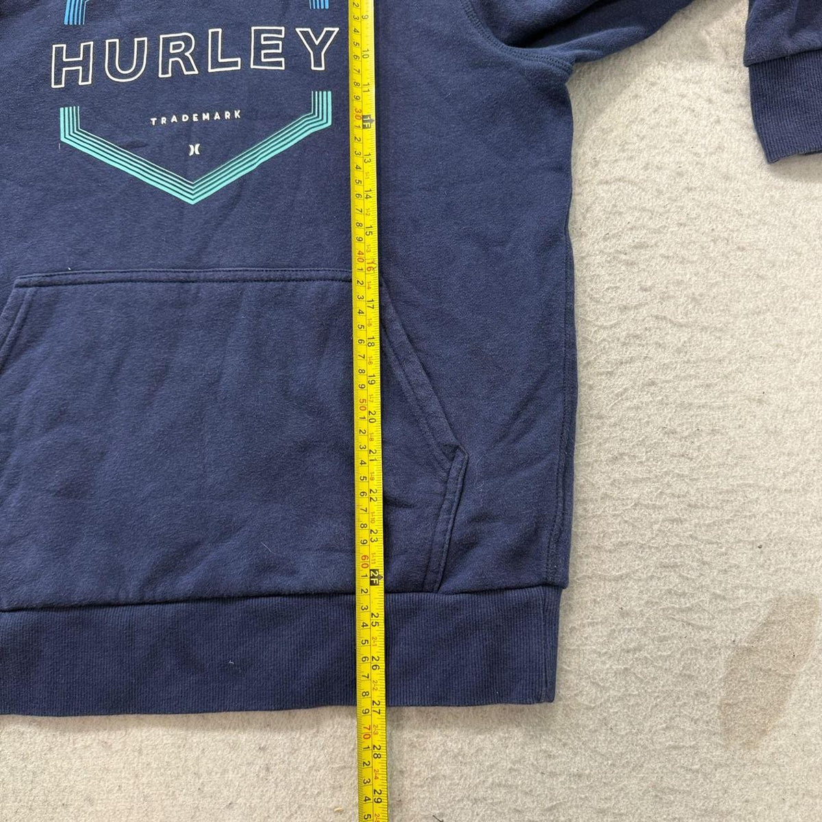 Vintage Y2K 2000's Hurley Navy Graphic Pullover Hoodie