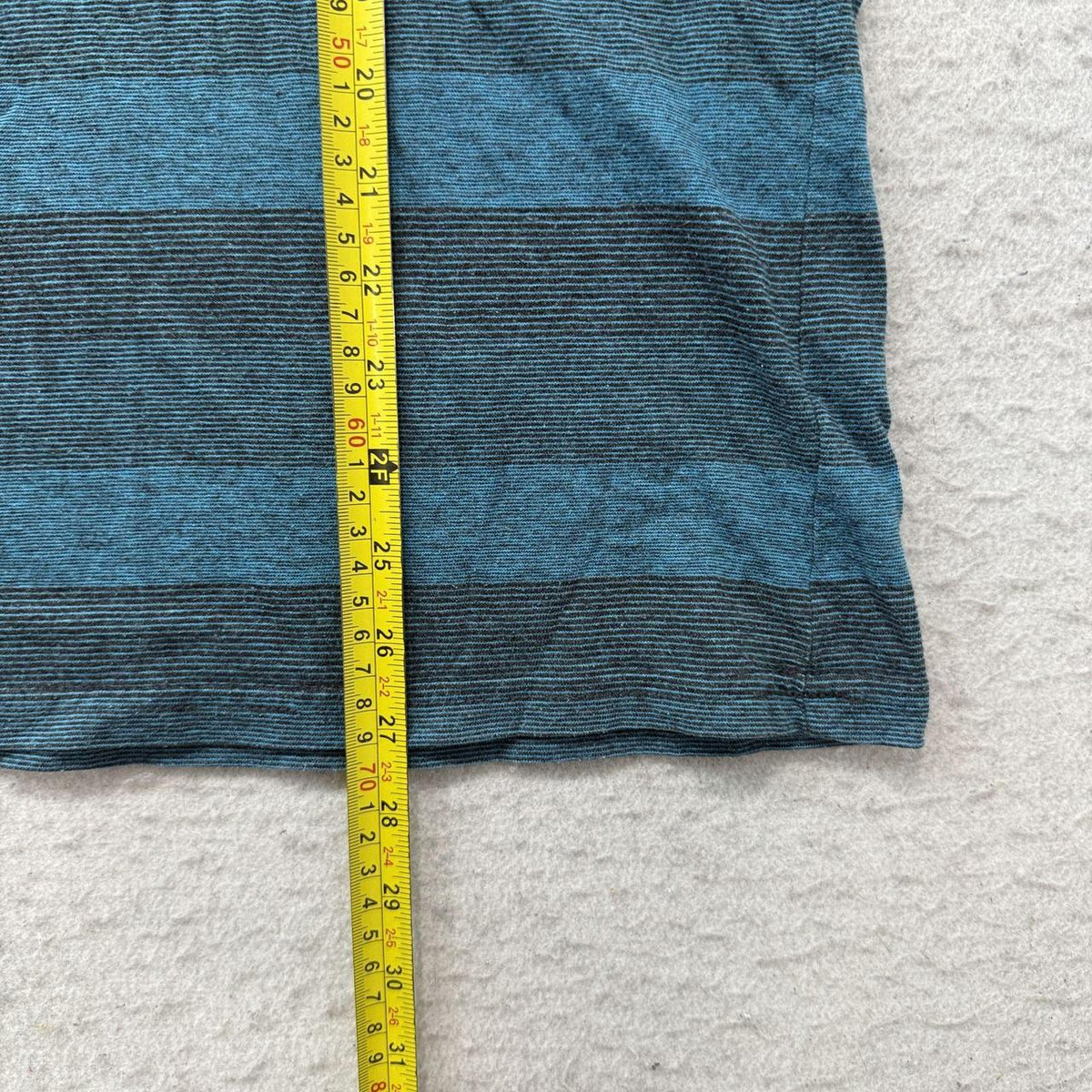 Vintage Y2K 2000's Zoo York Teal Striped Grunge Long Sleeve Tee