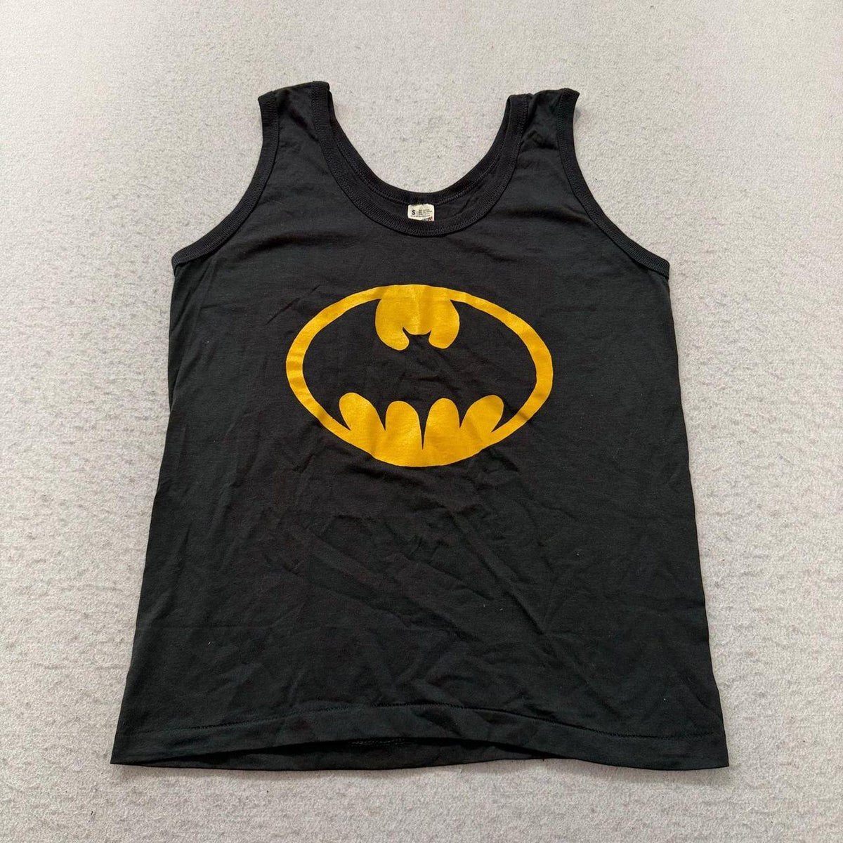 Vintage Y2K 2000's Screen Stars Black Graphic Batman Tank Top