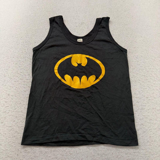 Vintage Y2K 2000's Screen Stars Black Graphic Batman Tank Top