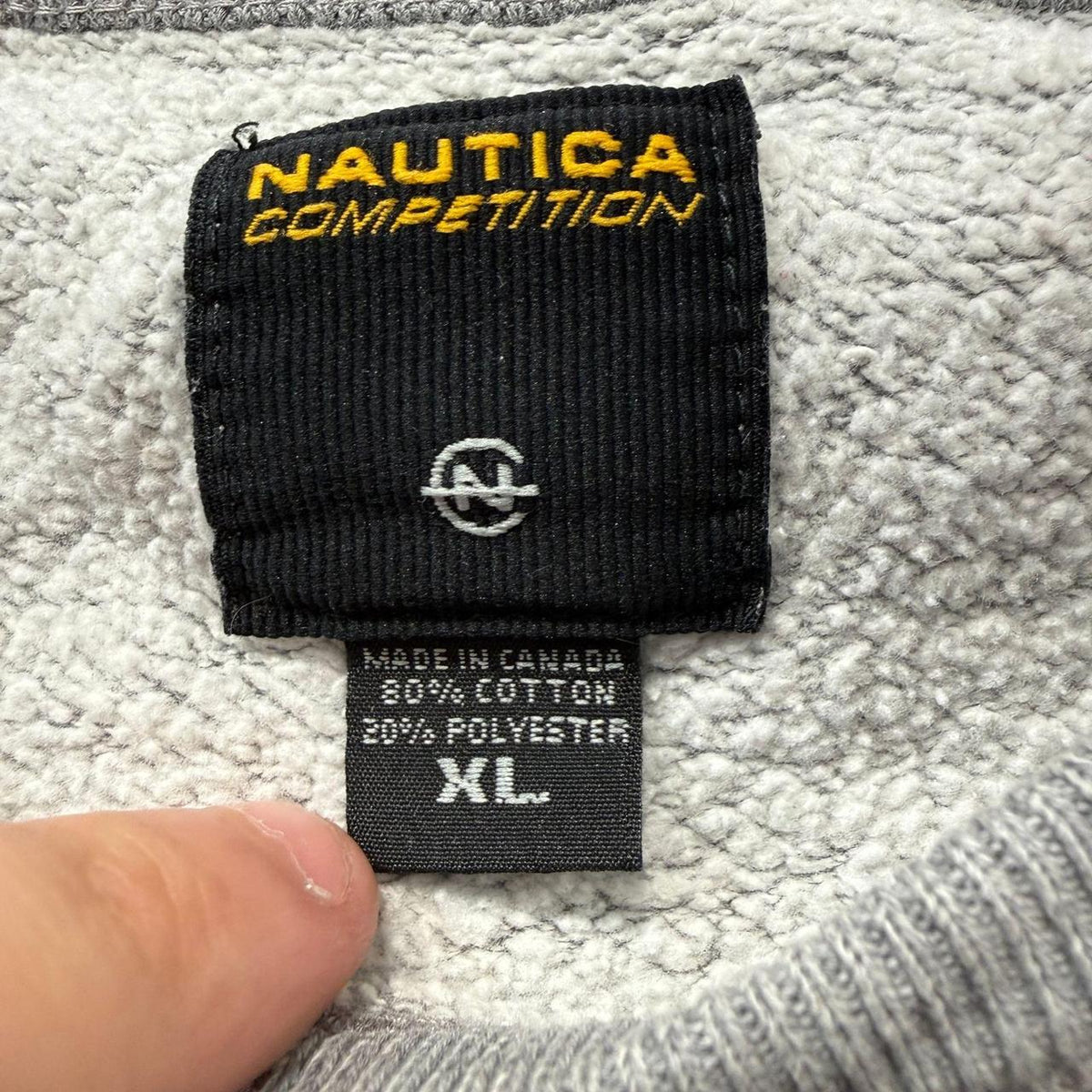 Vintage Y2K 2000's Nautica Grey Boxy Crewneck Sweatshirt