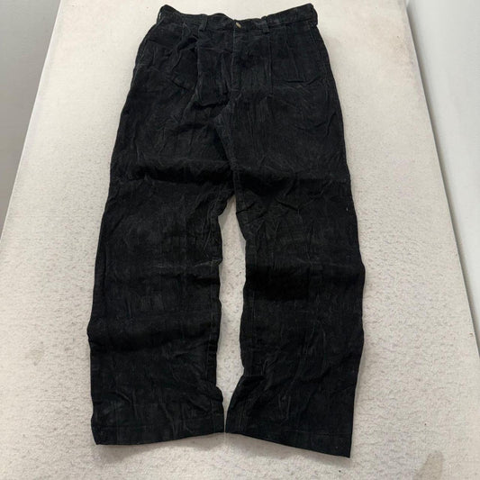 Vintage Y2K 2000's Black Baggy Corduroy Pants