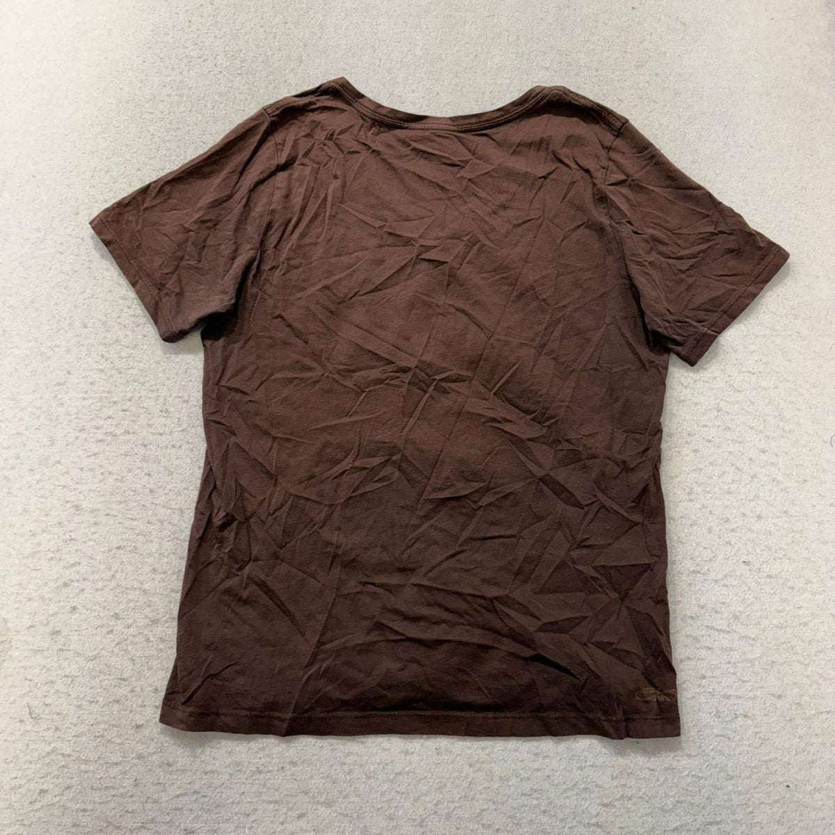 Vintage Y2K 2000's Women's Ocochy Brown Graphic Tee Gold Turtle