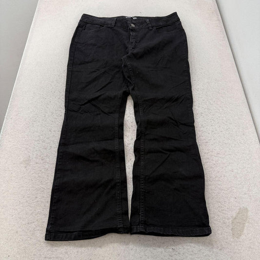 Vintage Y2K 2000's Women's Lee Black Denim Bootcut Jeans