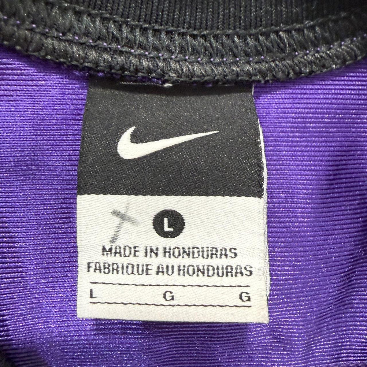 Vintage Y2K 2000's Nike Purple Boxy Graphic Football Jersey