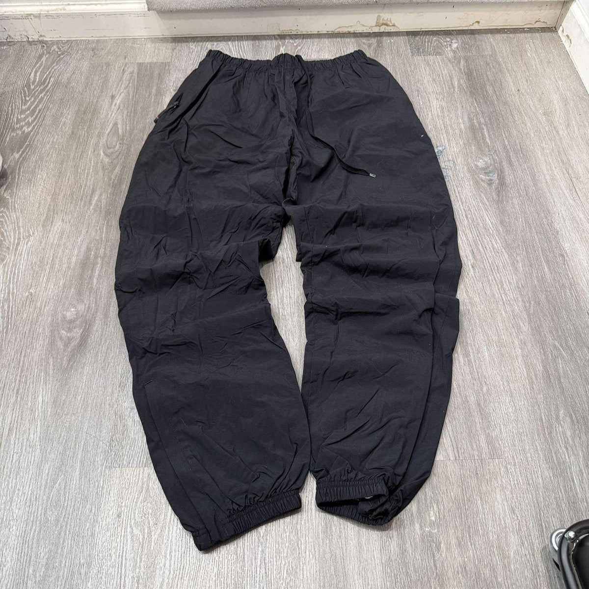 Vintage Y2K 2000's Nautica Black Baggy Track Pants
