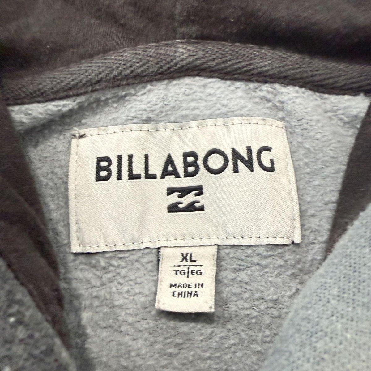 Vintage Y2K 2000's Billabong Grey Camo Boxy Pullover Hoodie
