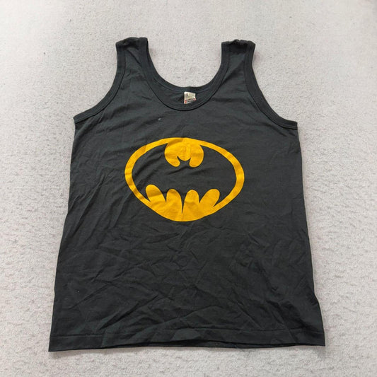 Vintage Y2K 2000's Screen Stars Black Graphic Batman Tank Top