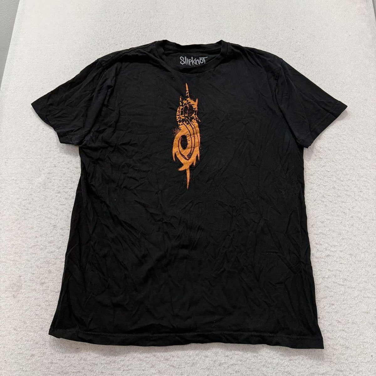 Vintage Y2K 2000's Slipknot Black Grunge Distressed Graphic Tee