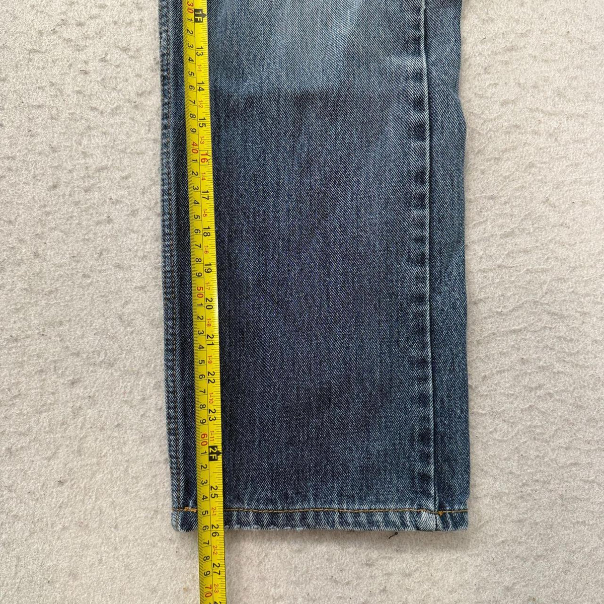 Levi's 505 Baggy Jeans Men's Blue Denim Zip-Fly Pocket Classic Y2K Size W34xL29