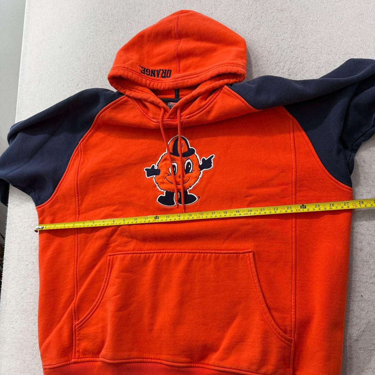 Vintage Y2K 2000's Nike Orange Graphic Oversized Hoodie