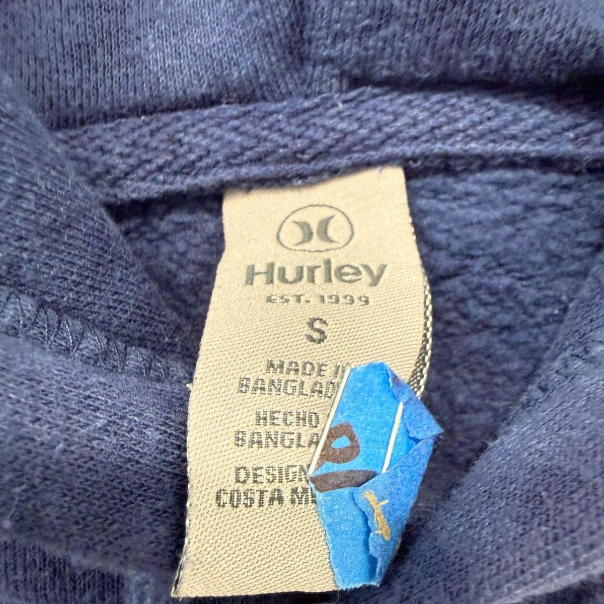Vintage Y2K 2000's Hurley Navy Graphic Pullover Hoodie