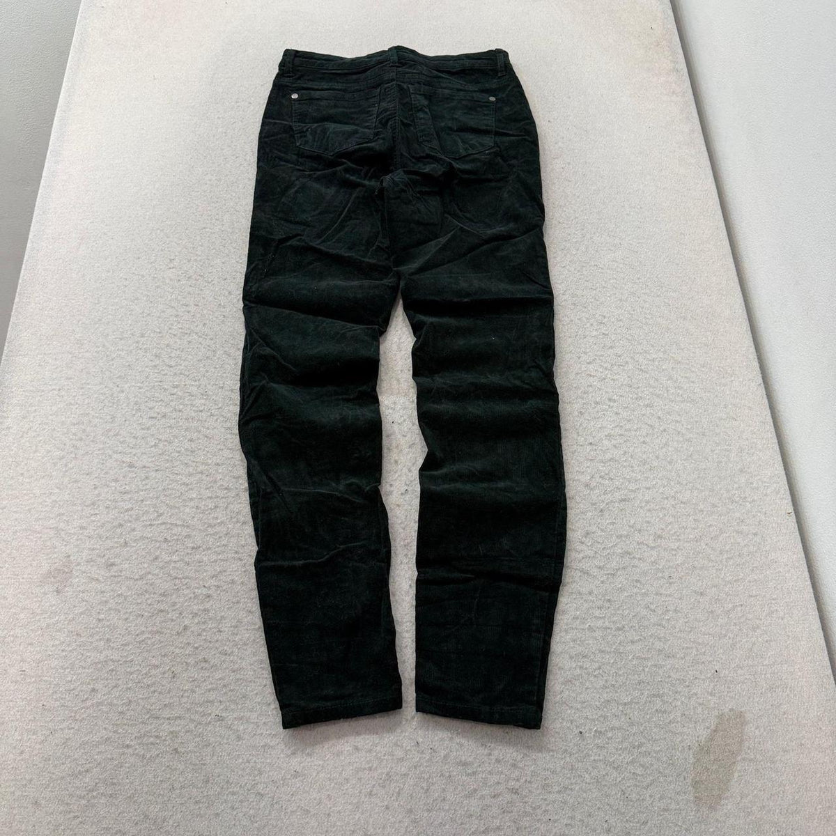 Vintage Y2K 2000's Women's Black Open Leg Faded Corduroy Pants