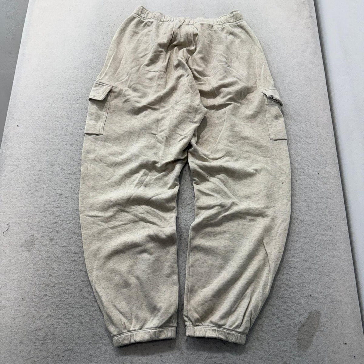 Vintage Y2K 2000's Nike Cream Baggy Cargo Pants