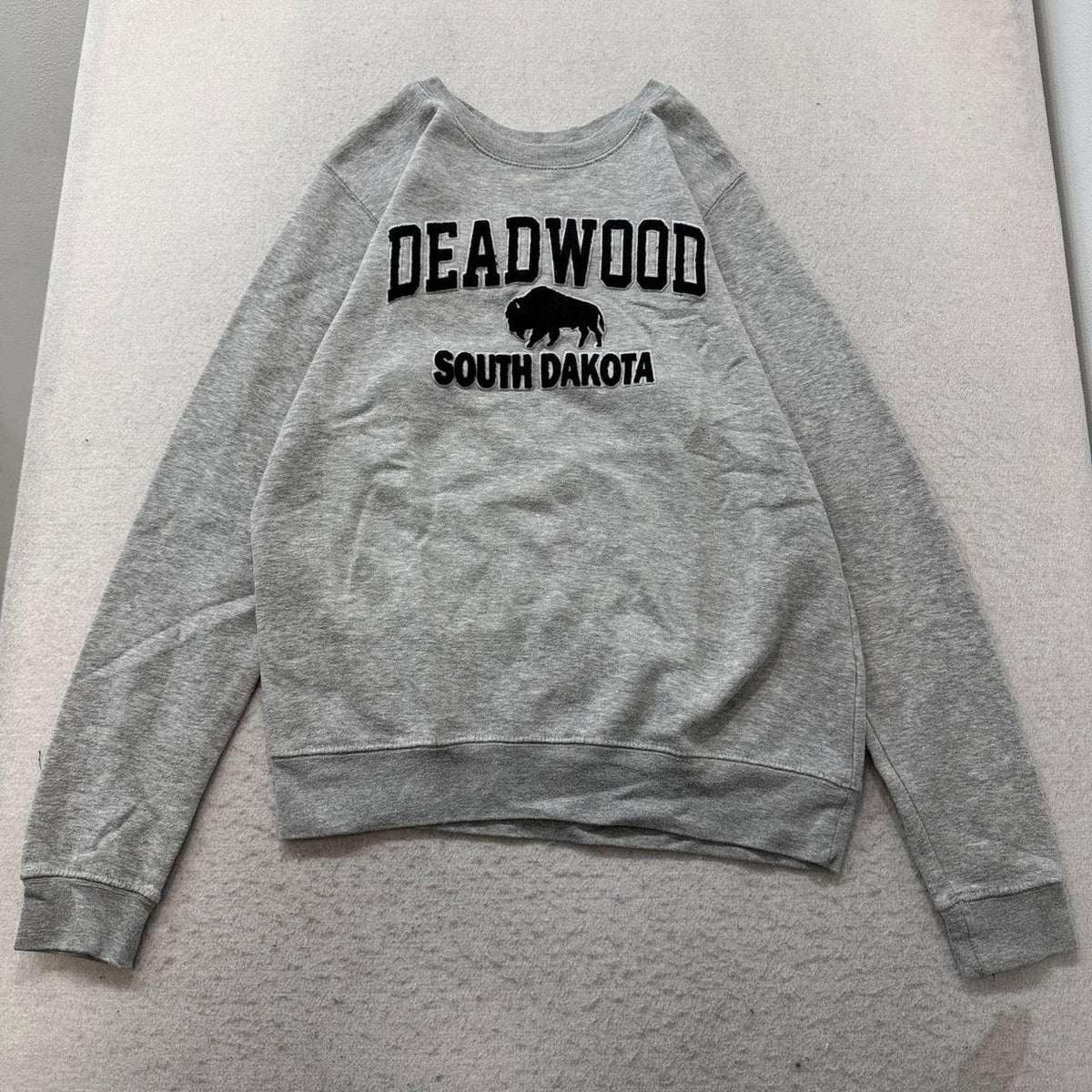 Vintage Y2K 2000's Heather Grey Boxy Graphic Sweatshirt