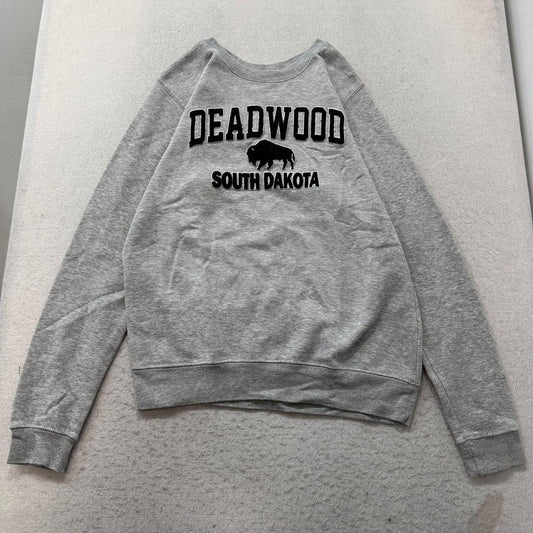 Vintage Y2K 2000's Heather Grey Boxy Graphic Sweatshirt