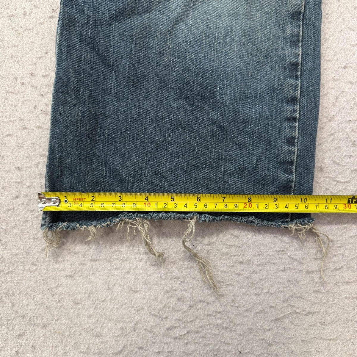 Vintage Y2K 2000's Levi's Faded Bootcut Distressed Denim Shorts
