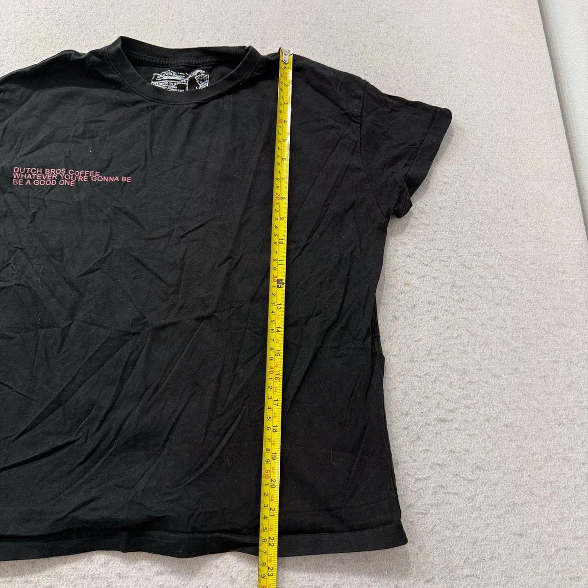 Vintage Y2K 2000's Dutch Bros Black Boxy Graphic Tee