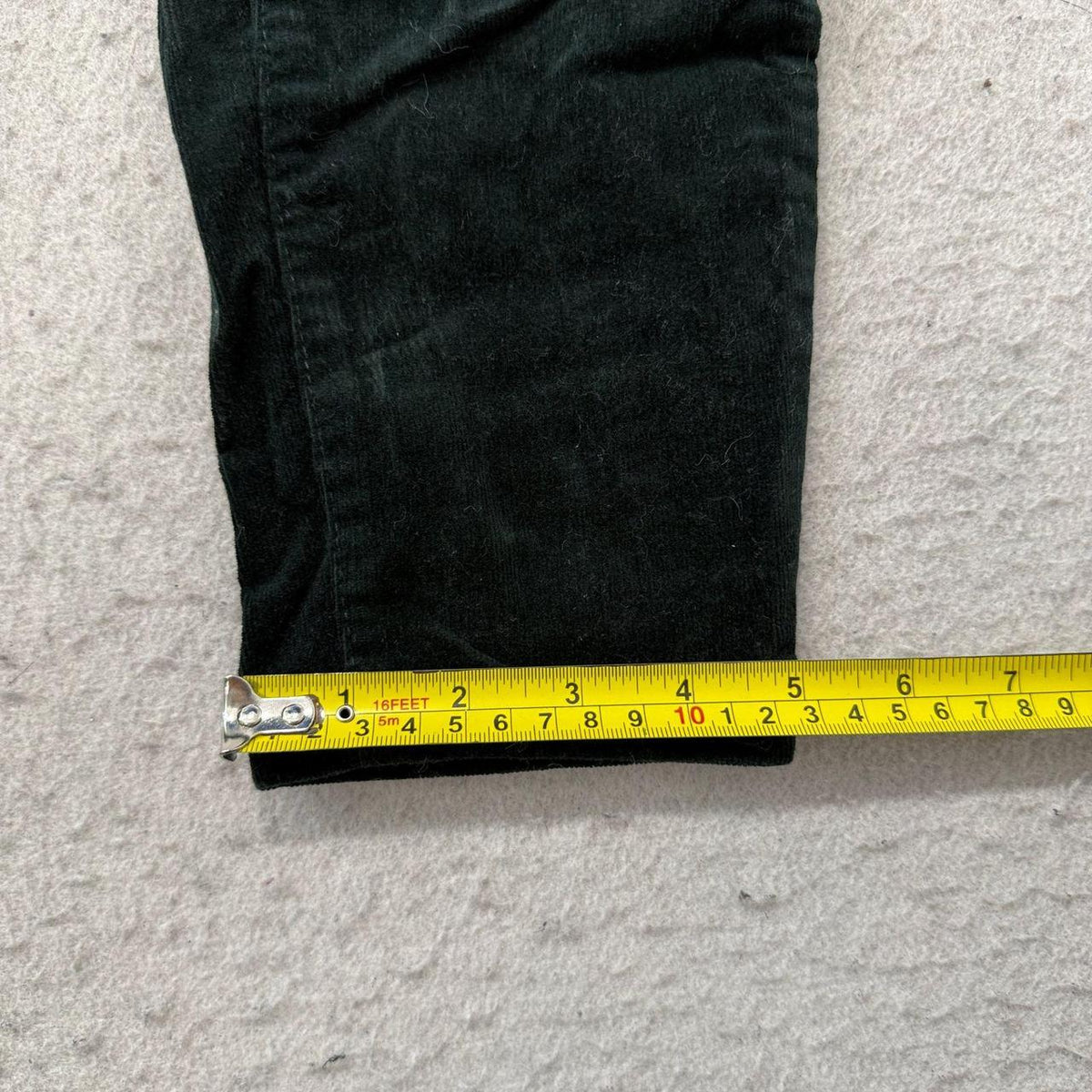 Vintage Y2K 2000's Women's Black Open Leg Faded Corduroy Pants