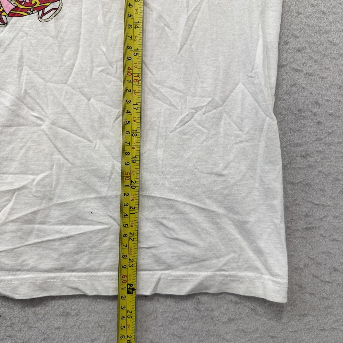 Vintage Y2K 2000's Women's Oversized Graphic Tee Kimono Print Cream