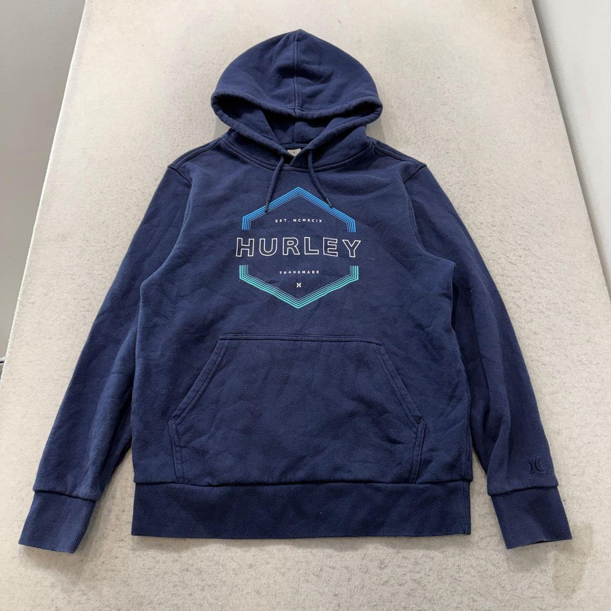 Vintage Y2K 2000's Hurley Navy Graphic Pullover Hoodie