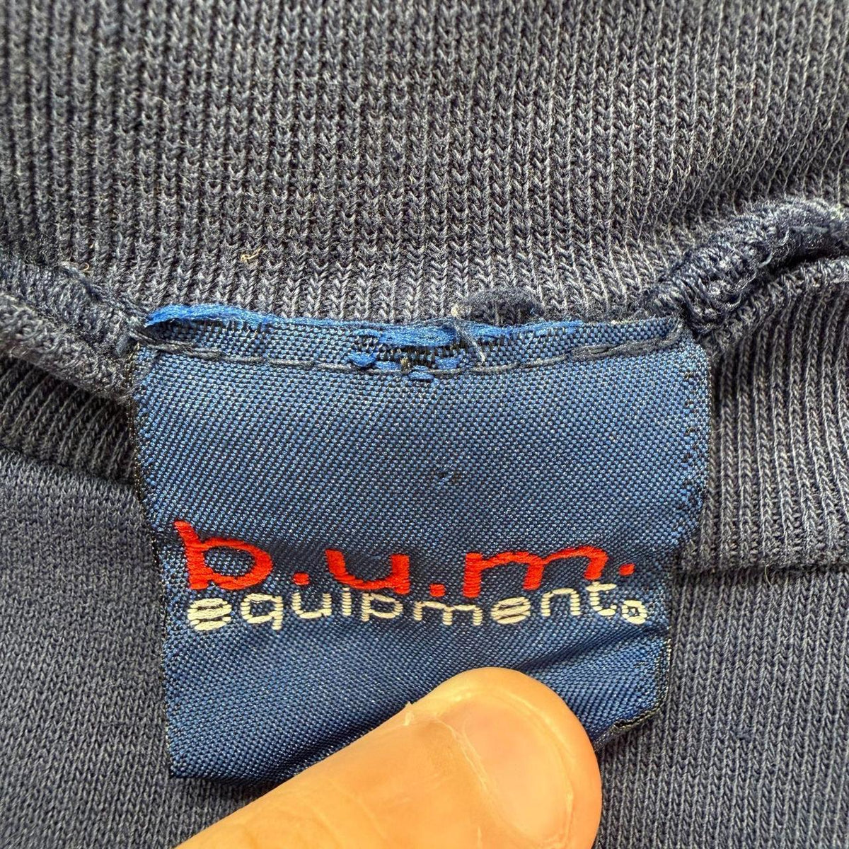 Vintage Y2K 2000's BUUM Navy Boxy Spellout Crewneck Sweatshirt