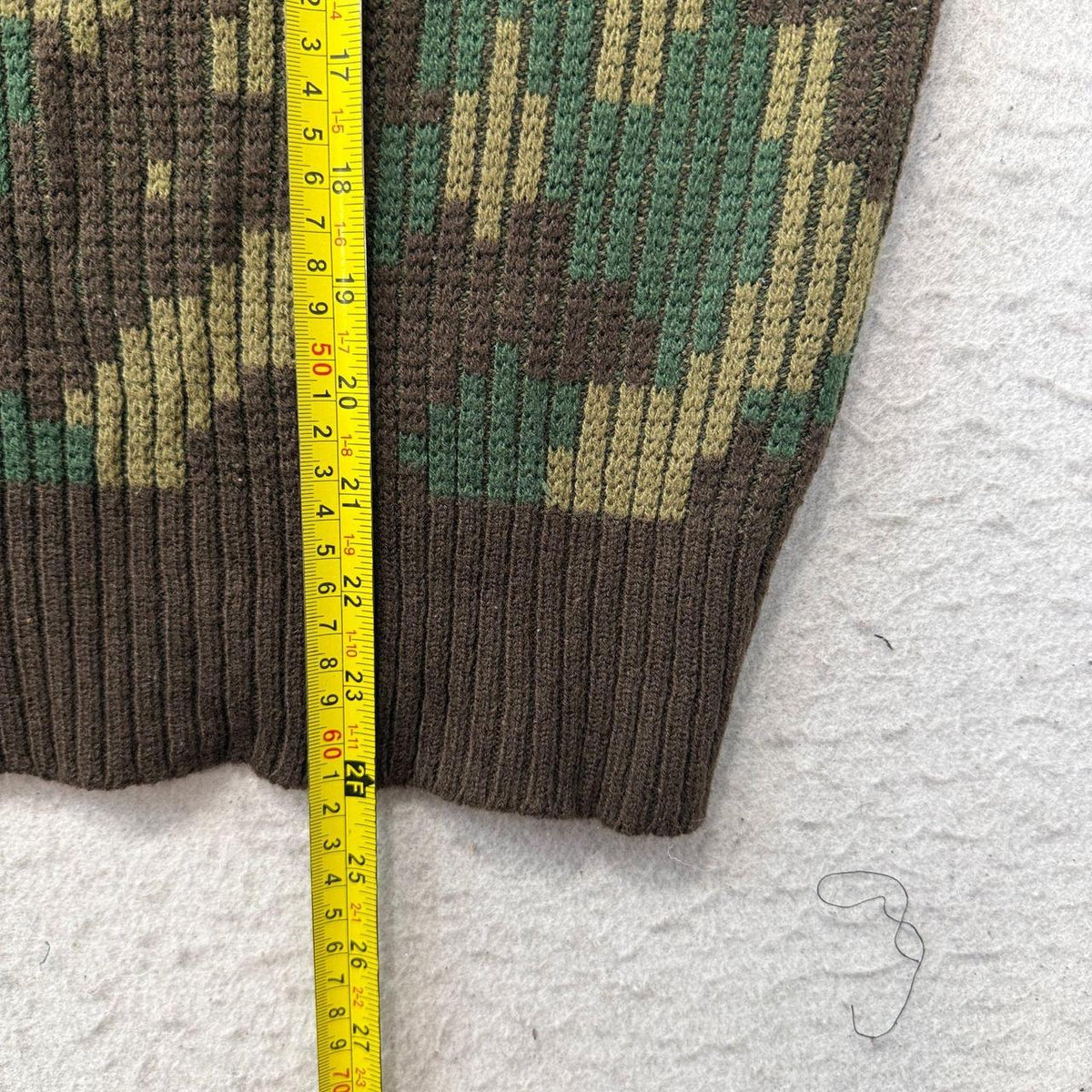 Vintage Y2K 2000's Duck Bay Brown Geometric Boxy Crew Neck Sweater