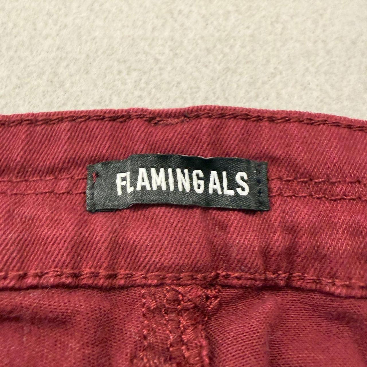 Vintage Y2K 2000's Women's Burgundy Flare Corduroy Pants