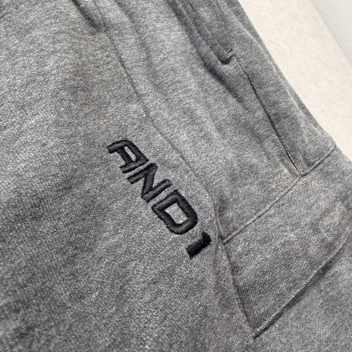 Vintage Y2K 2000's AND1 Charcoal Grey Baggy Cargo Shorts