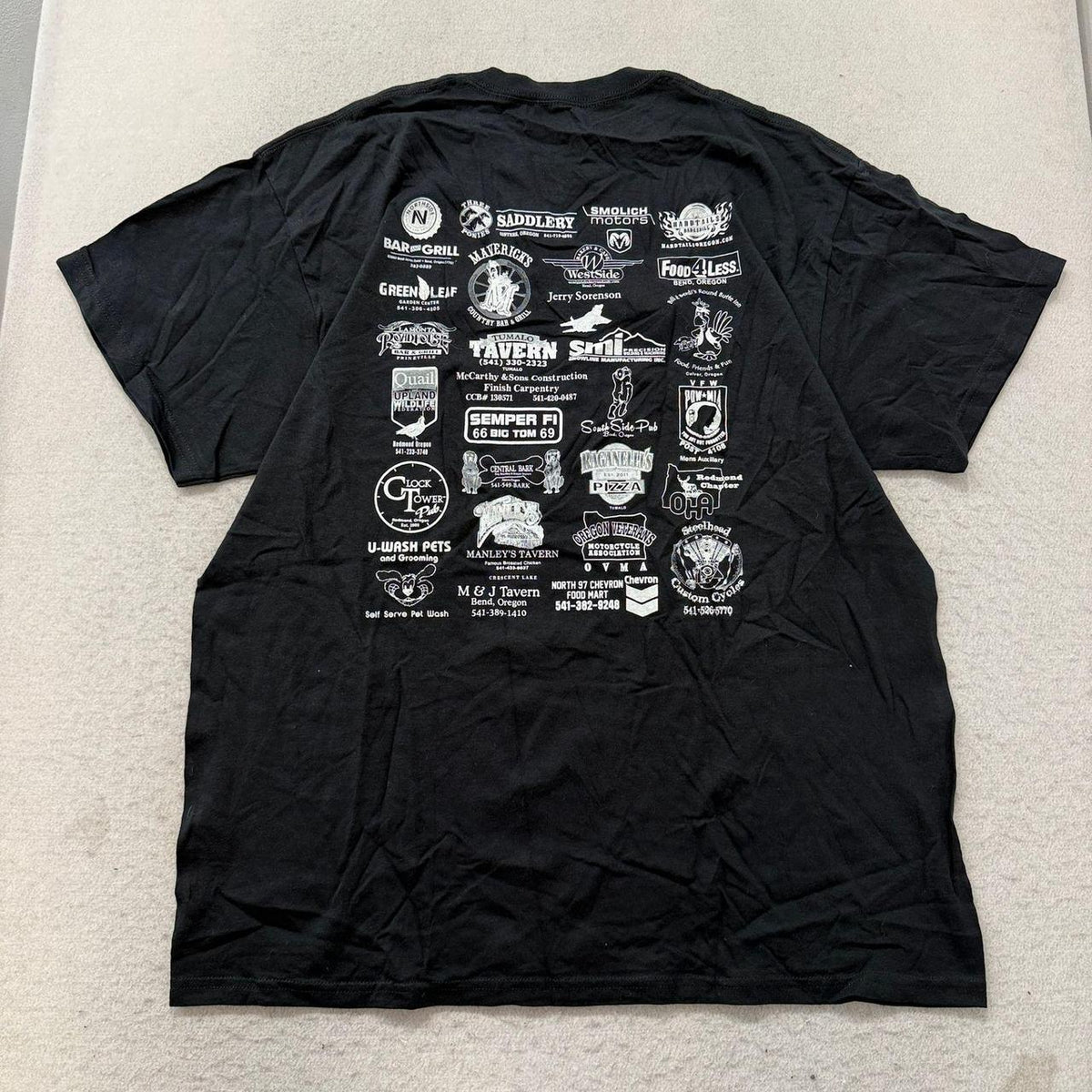 Vintage Y2K 2000's Black Boxy Graphic Sturgis Bike Rally Tee