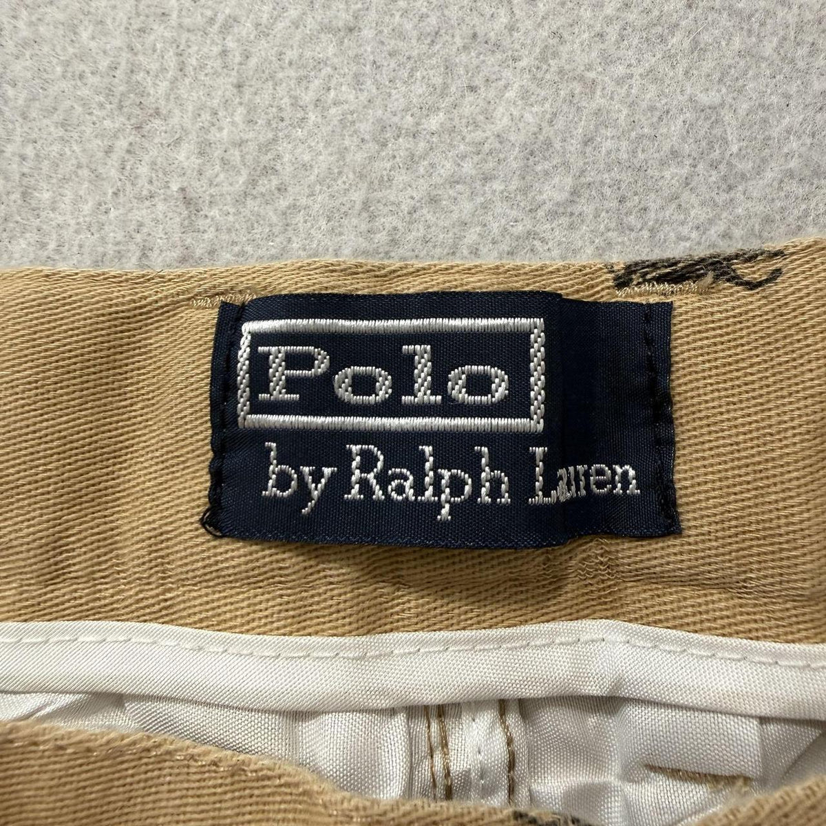 Vintage Y2K 2000's Polo Ralph Lauren Khaki Tan Baggy Chino Shorts