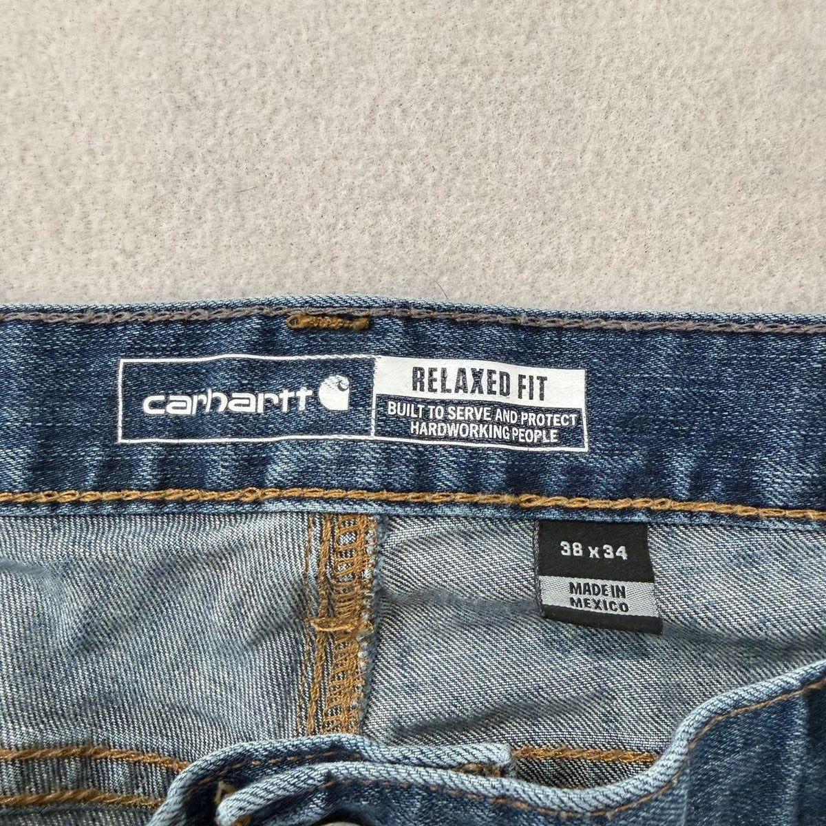 Vintage Y2K 2000's Carhartt Faded Baggy Distressed Jeans