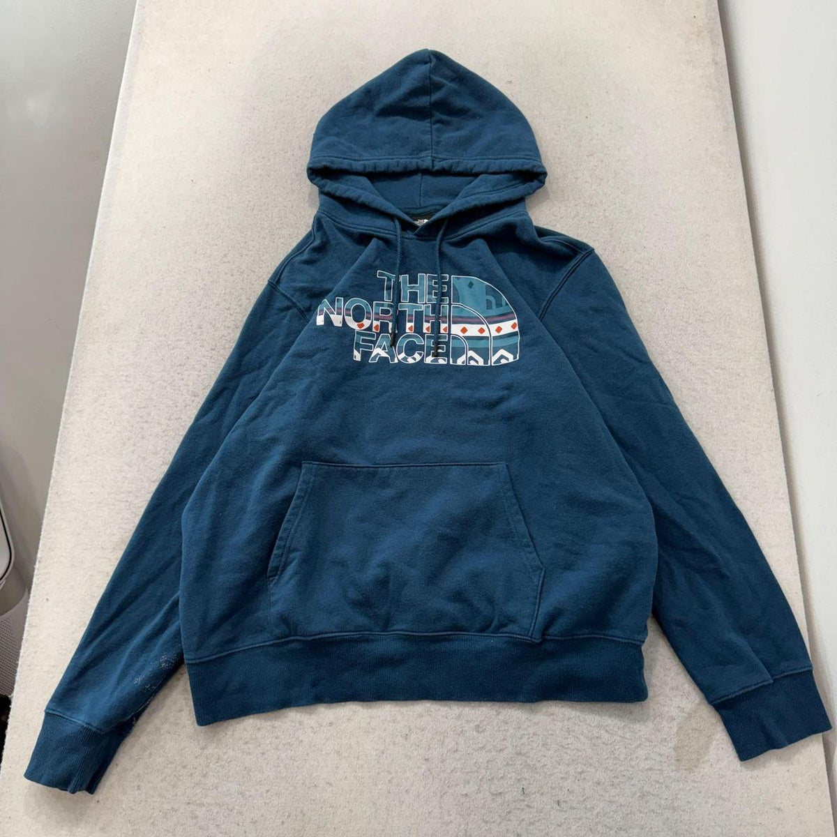 Vintage Y2K 2000's The North Face Navy Faded Graphic Pullover Hoodie