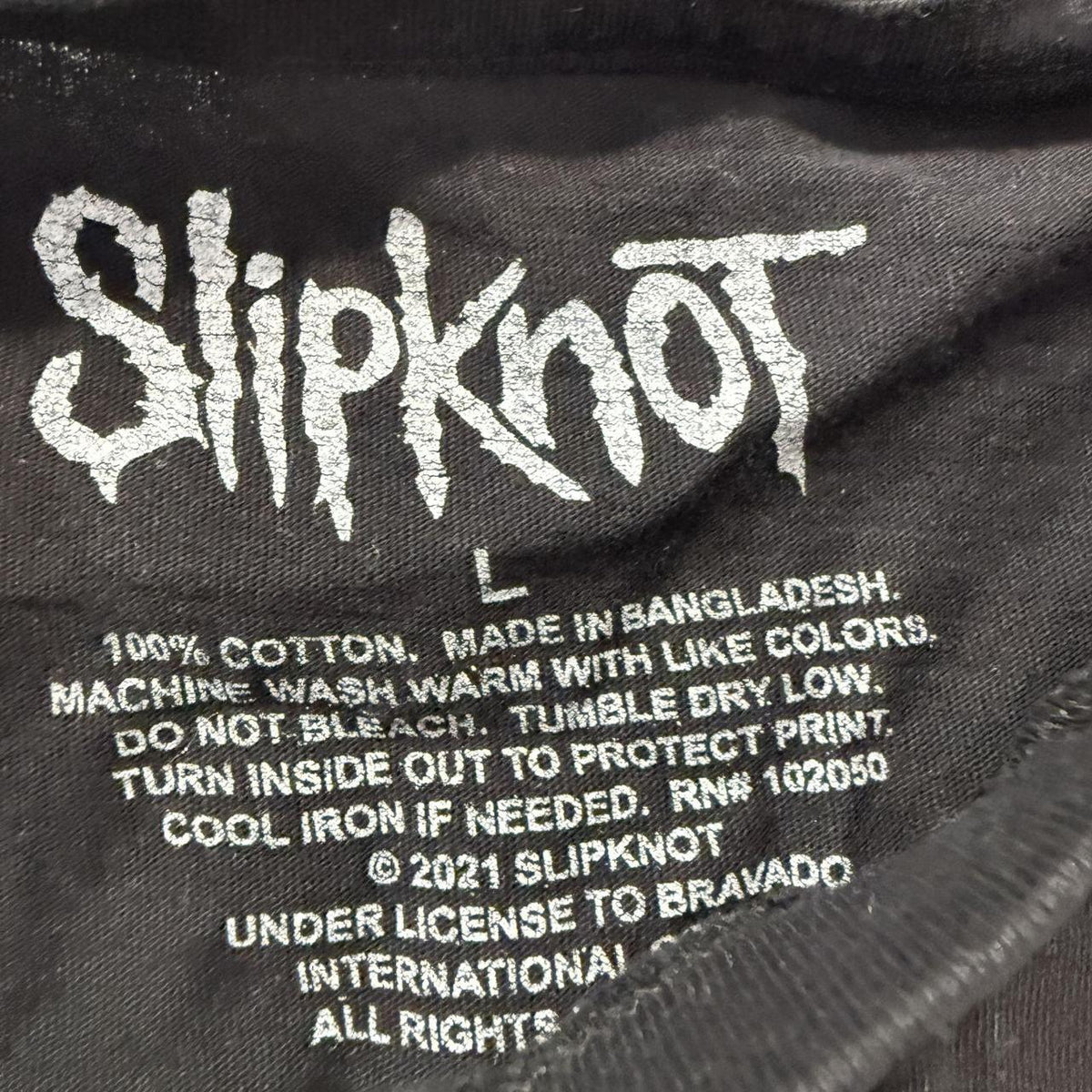 Vintage Y2K 2000's Slipknot Black Grunge Distressed Graphic Tee