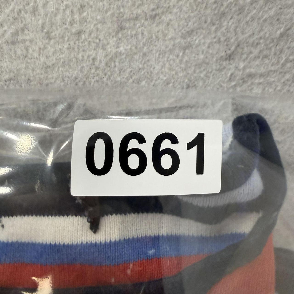 Vintage Y2K 2000's Multicolor Striped Boxy Knit Crewneck Sweater