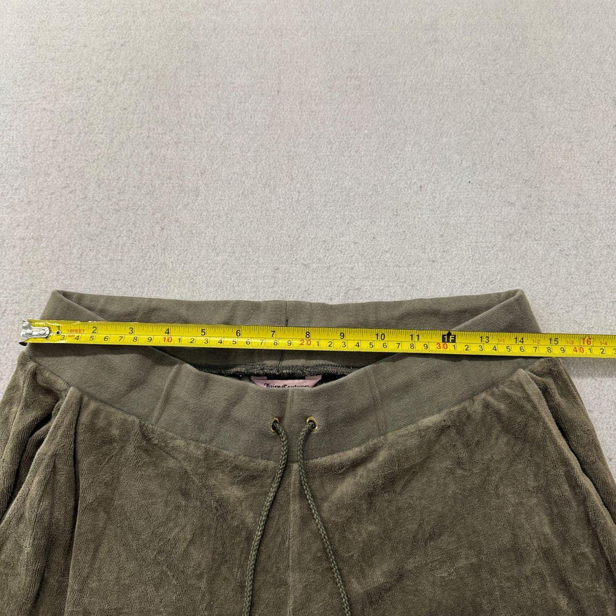 Vintage Y2K 2000's Women's Juicy Couture Olive Green Velour Track Pants