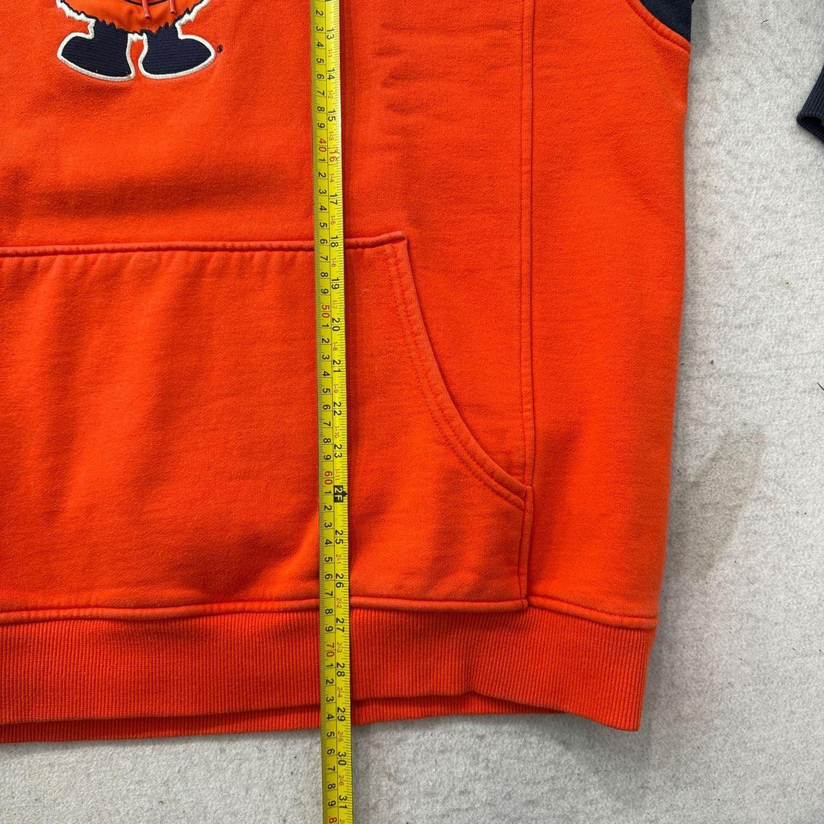 Vintage Y2K 2000's Nike Orange Graphic Oversized Hoodie